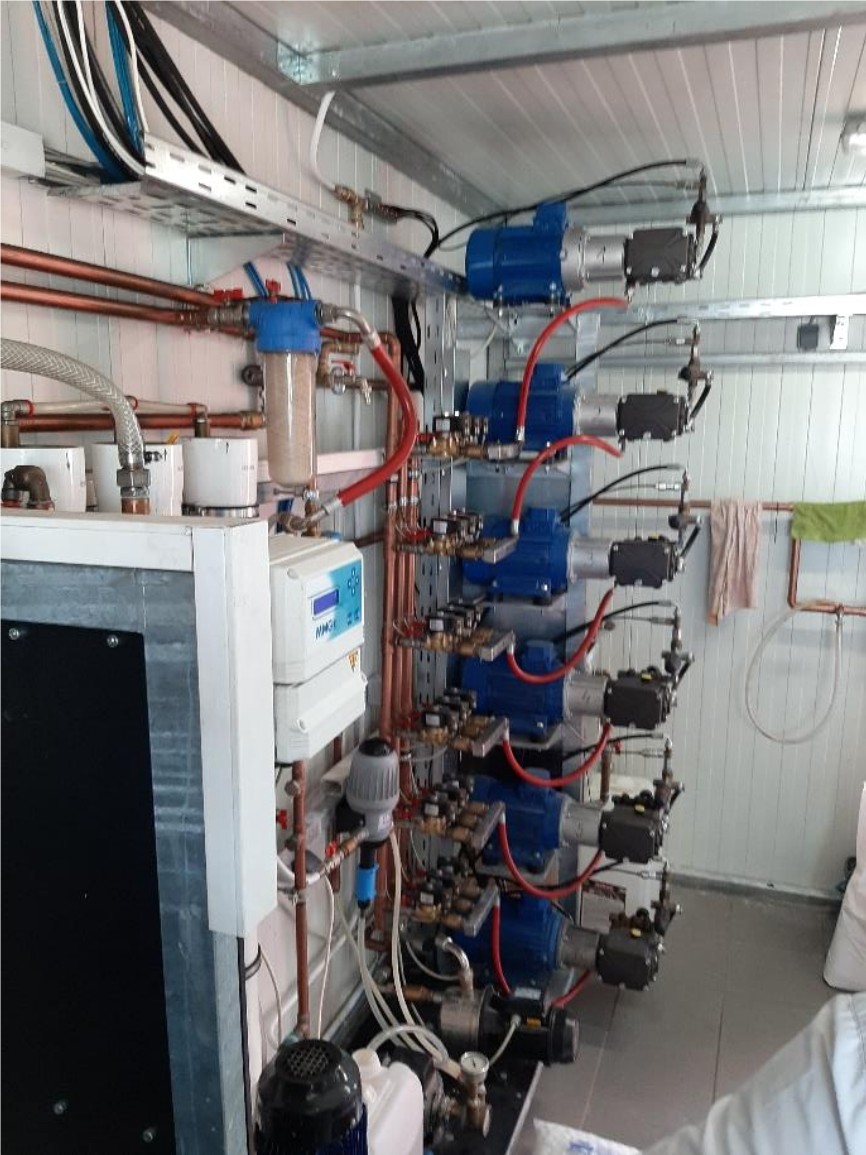 Hotel heating system operating without natural gas using AT Heating Module.